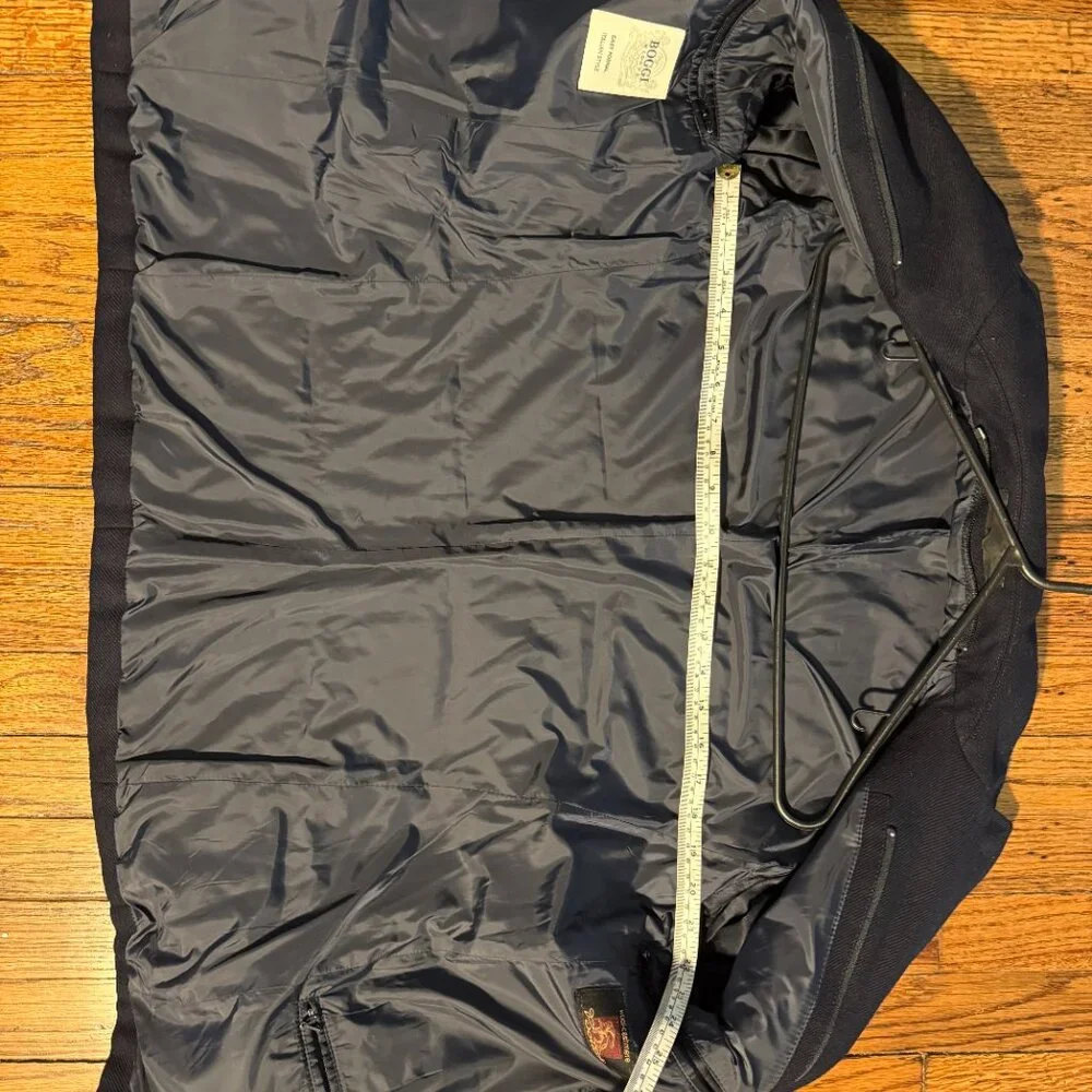 boggi milano padded cashmere wool blazer 36/38 (italian 48) blokecore puffer